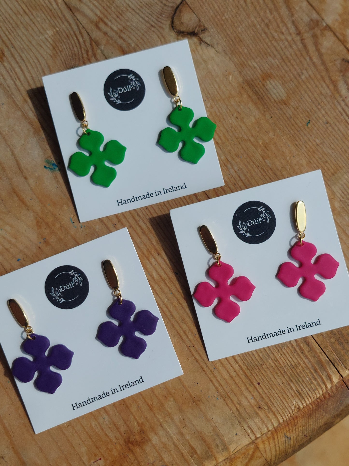 Green fleur dangles - Dúil