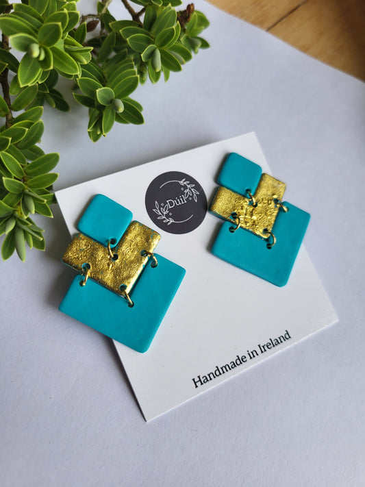 !!REDUCED!! Clara Peppermint Dangles - Dúil