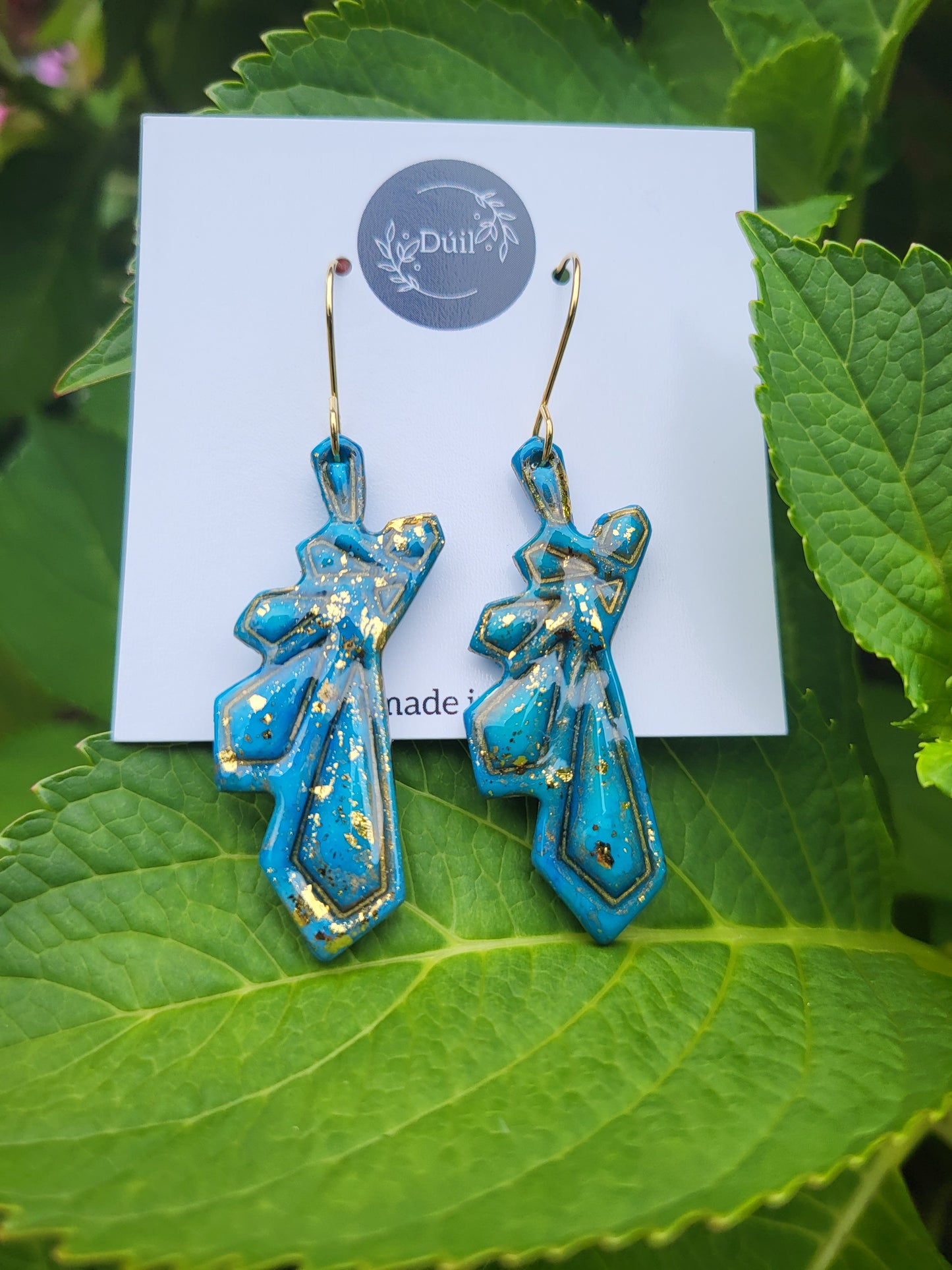 Celestial Blue Dangle Earrings