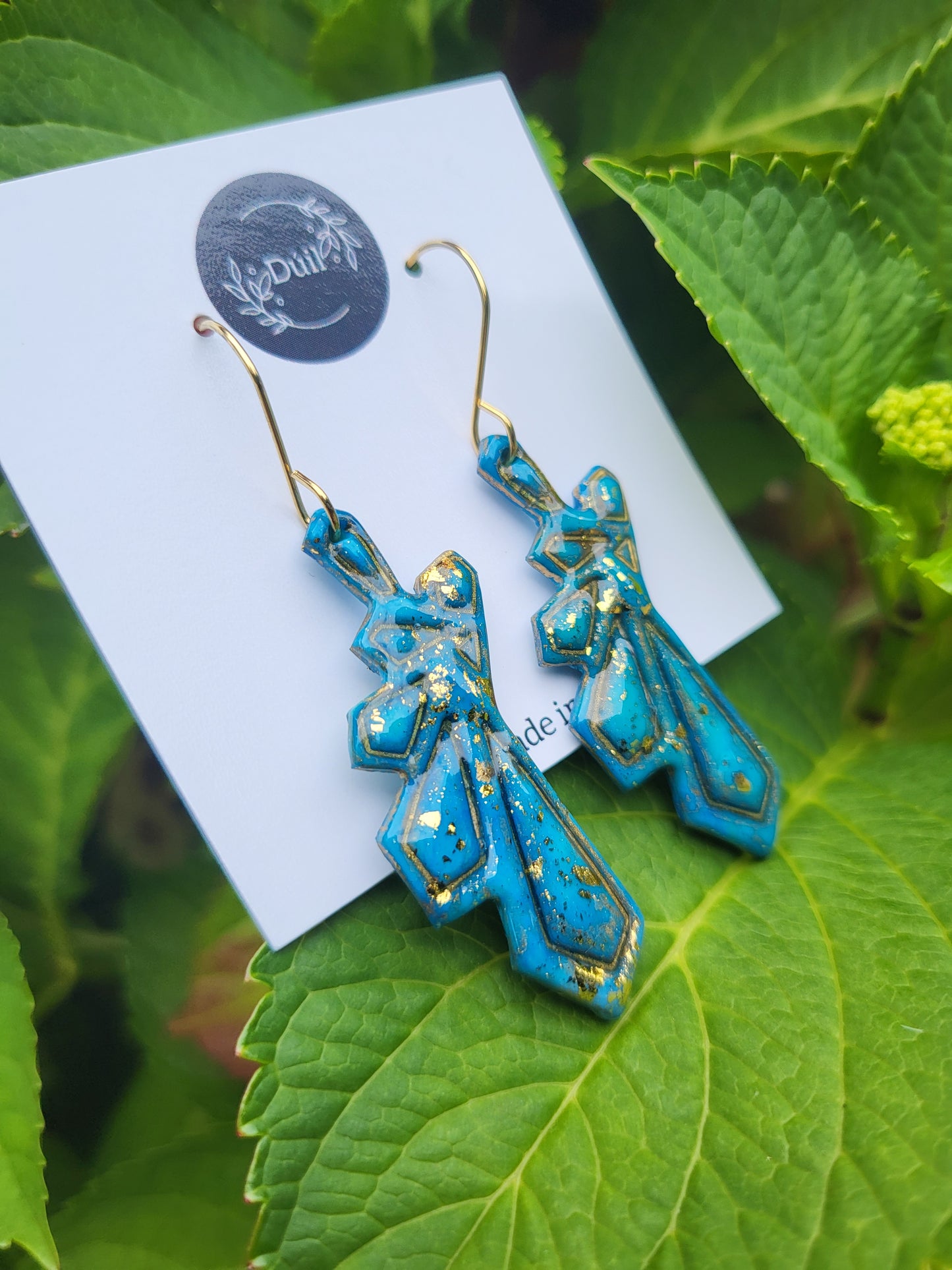 Celestial Blue Dangle Earrings