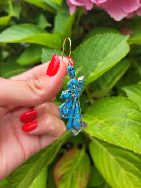 Celestial Blue Dangle Earrings