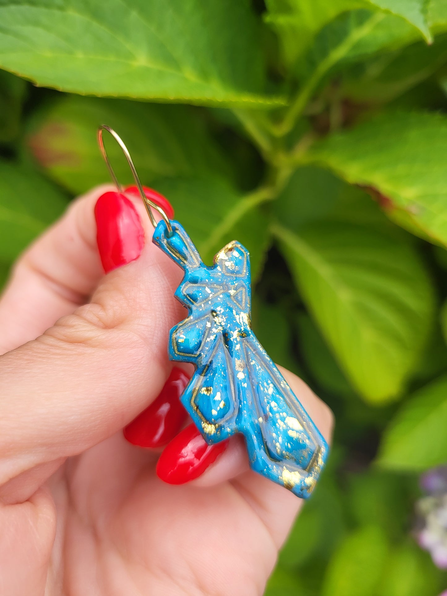 Celestial Blue Dangle Earrings