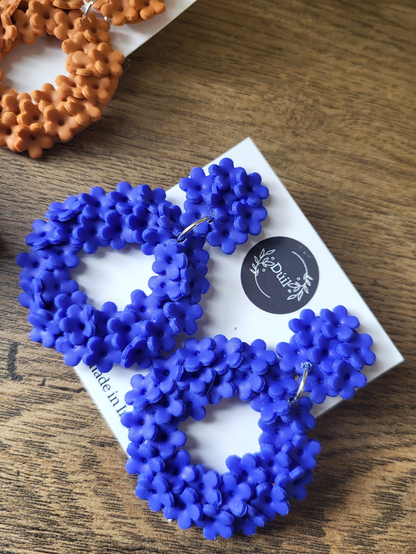 Blue Petal Pop Earrings