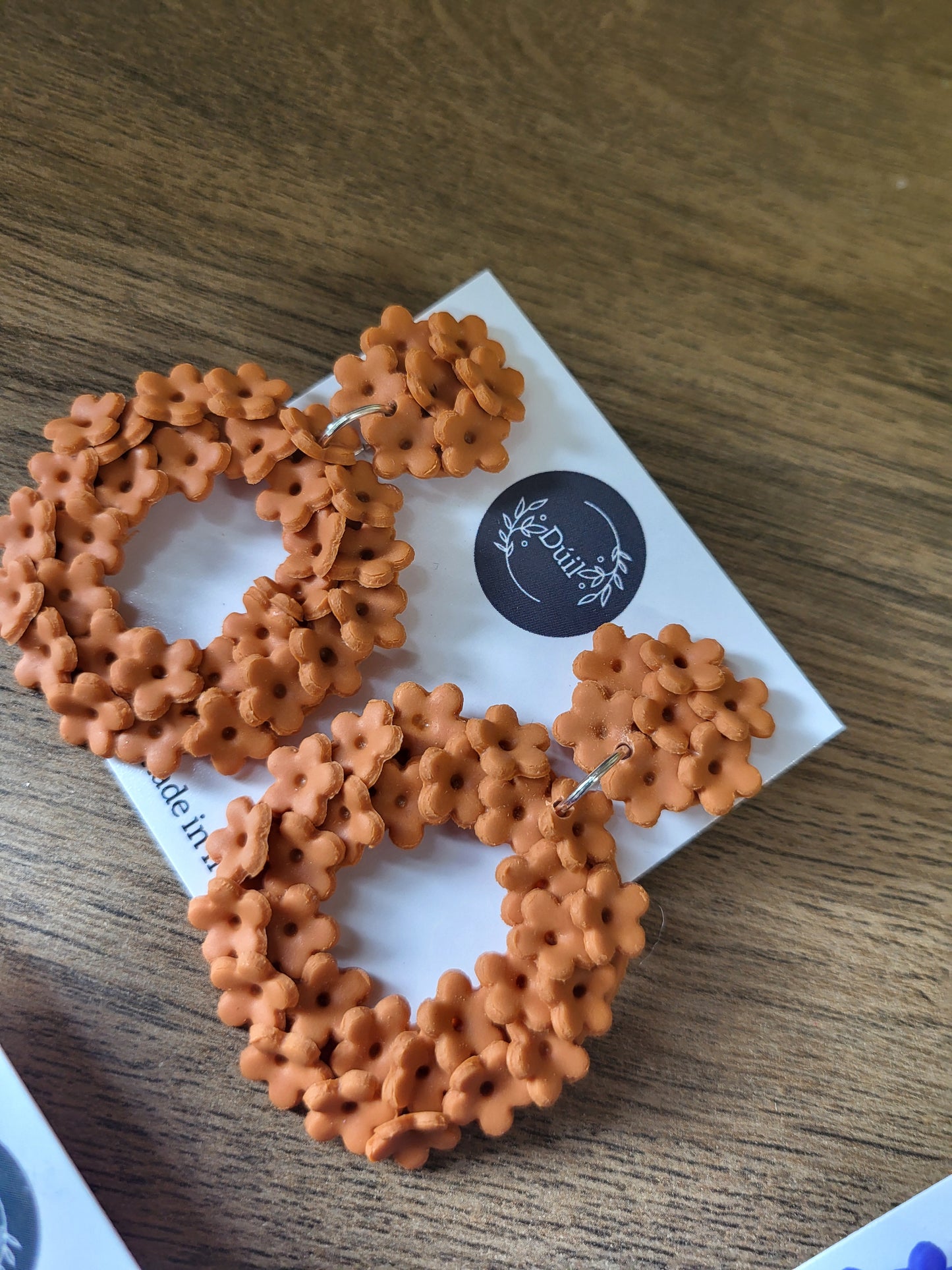 Orange Petal Pop Earrings