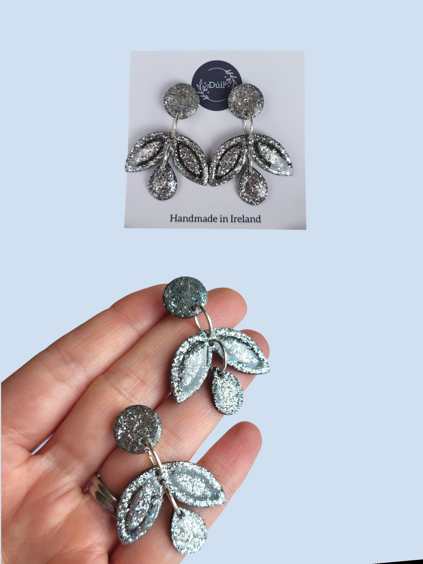 Dúil Sherry Silver dangles