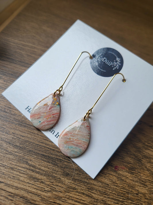 Sunrise dangle drop earrings