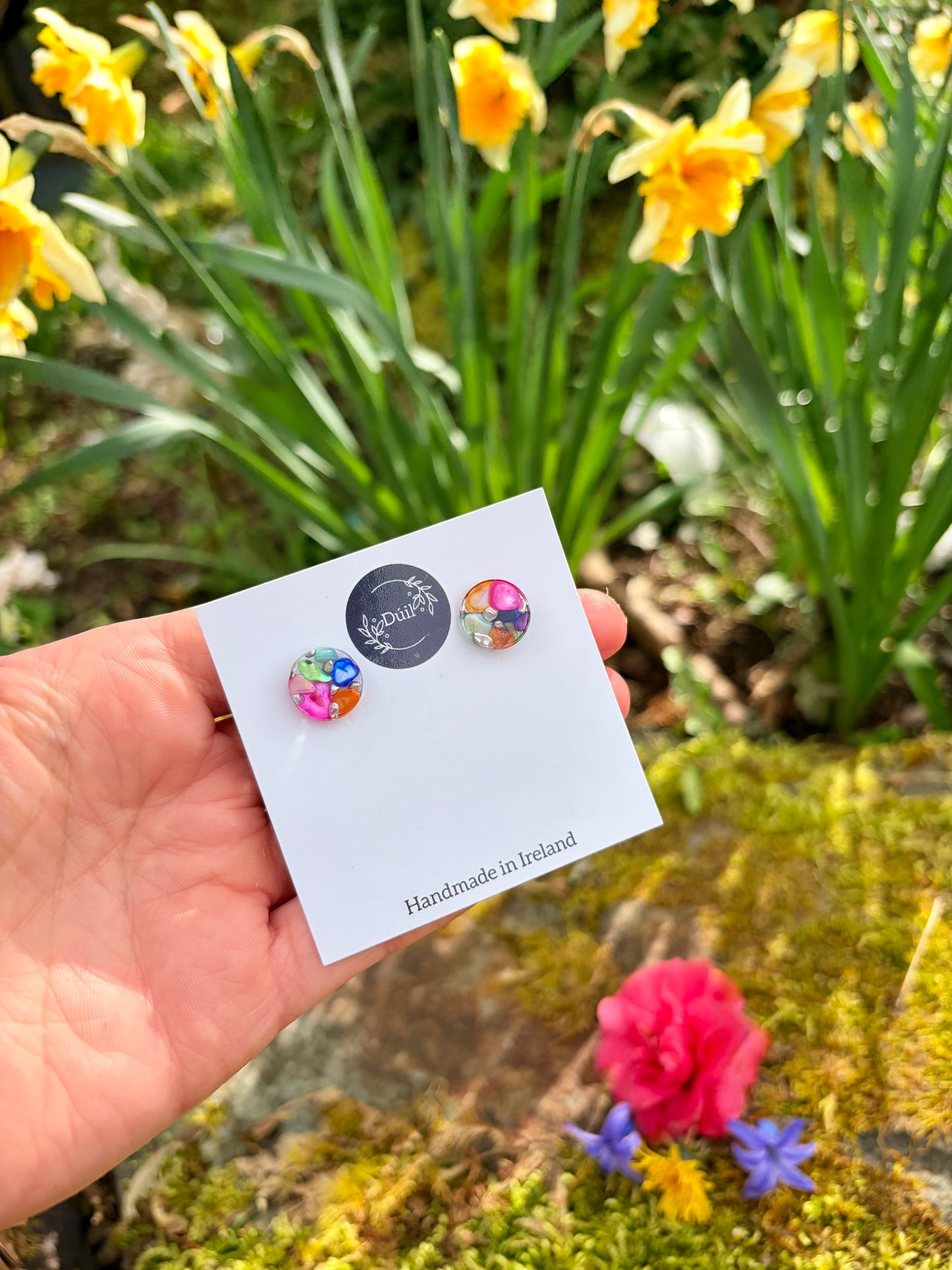 Pebble Statement Stud Earrings