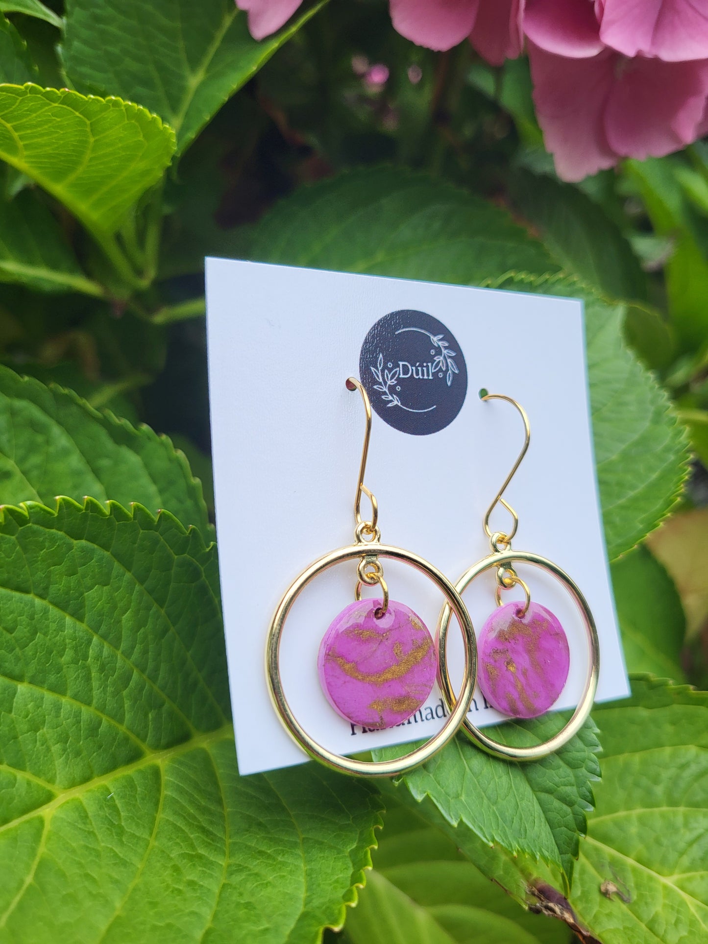 Lilac Halo Earrings