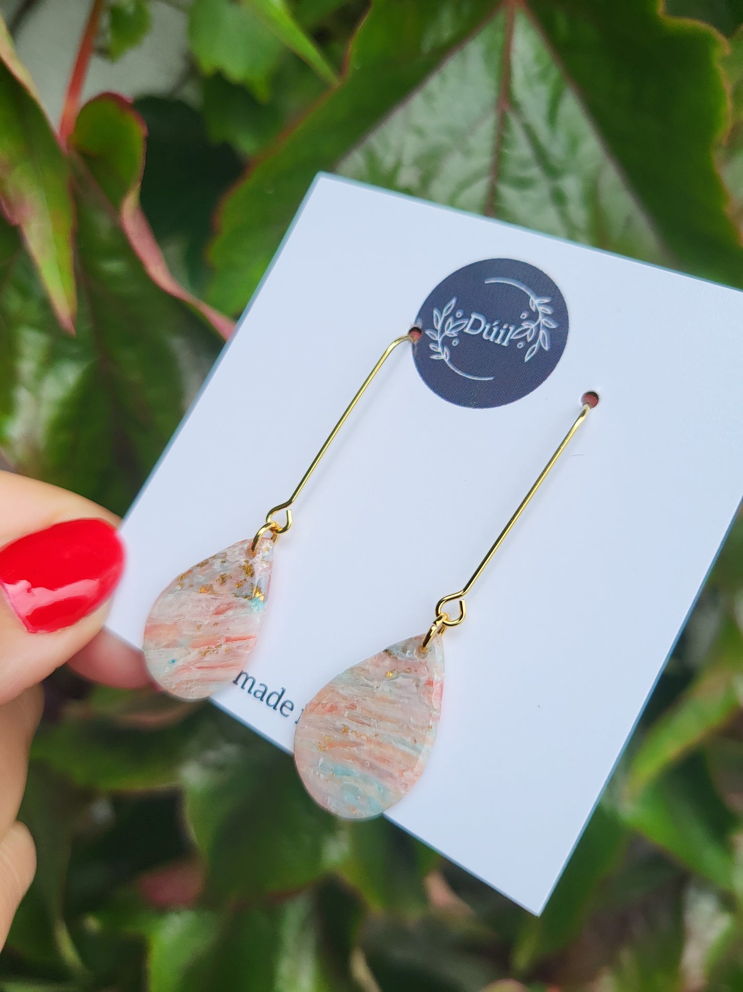 Sunrise dangle drop earrings