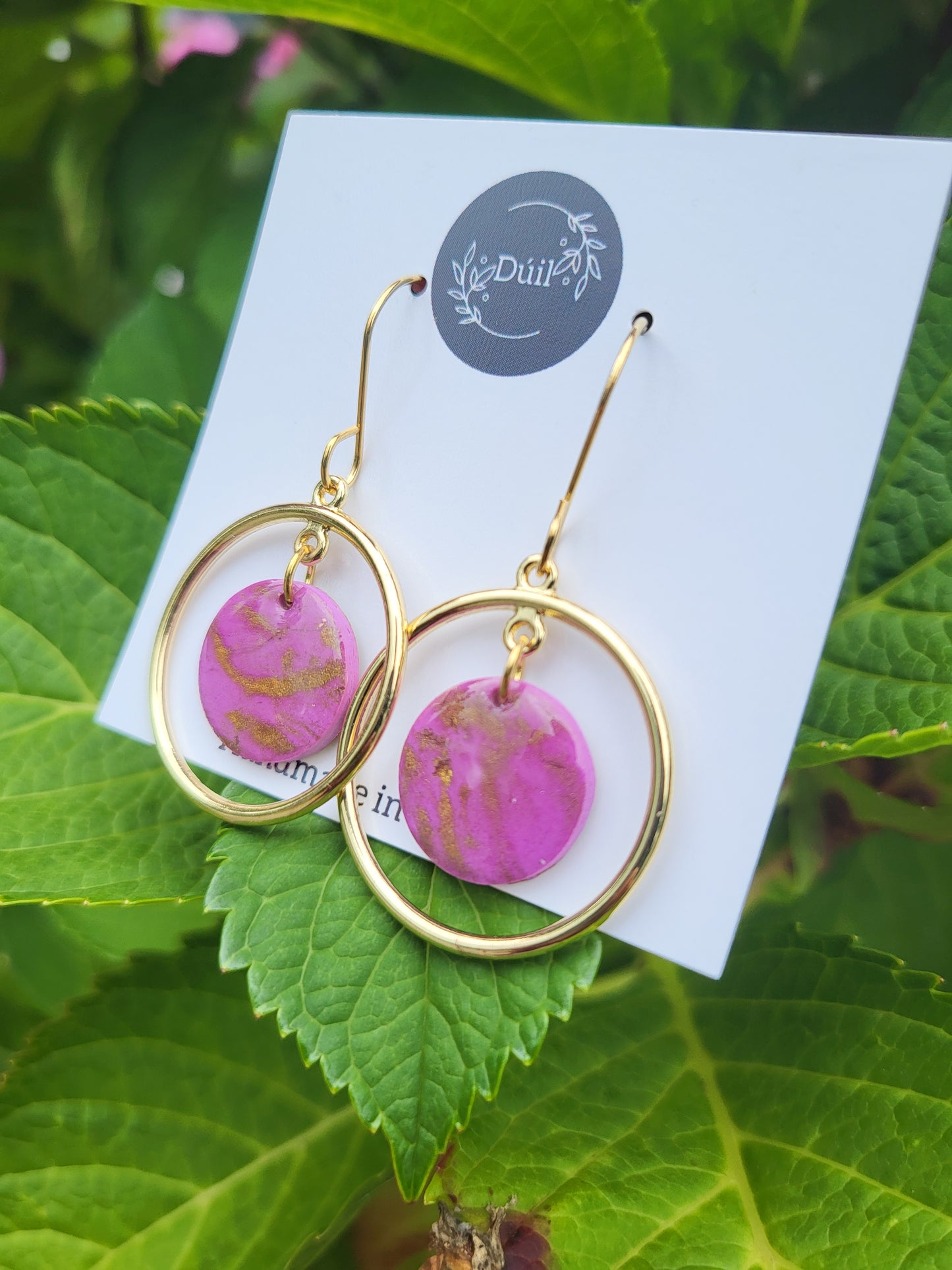 Lilac Halo Earrings