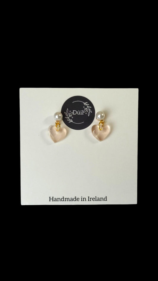 Pearly Love Mini Dangle Earrings - Dúil