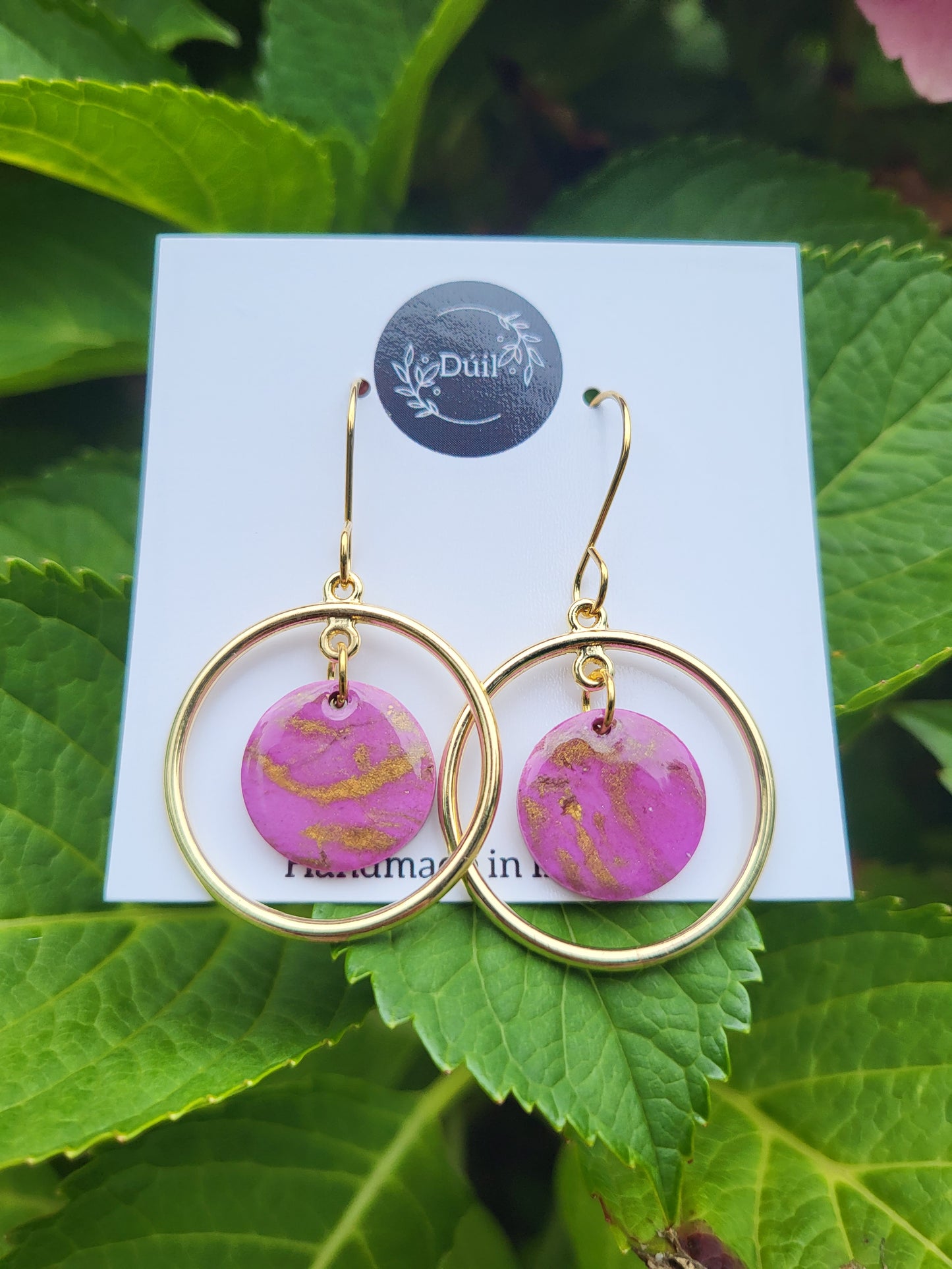 Lilac Halo Earrings