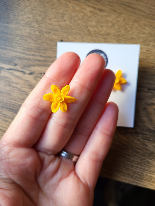 Daffodil stud earrings - Dúil