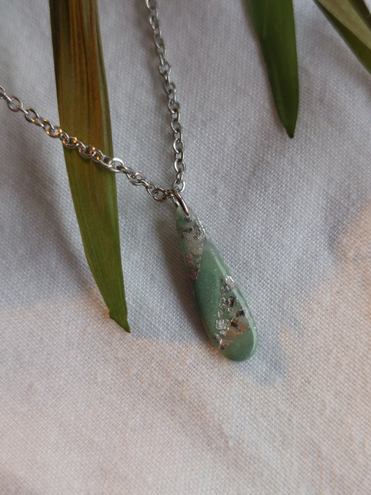 Dúil Sage & silver necklace - Dúil