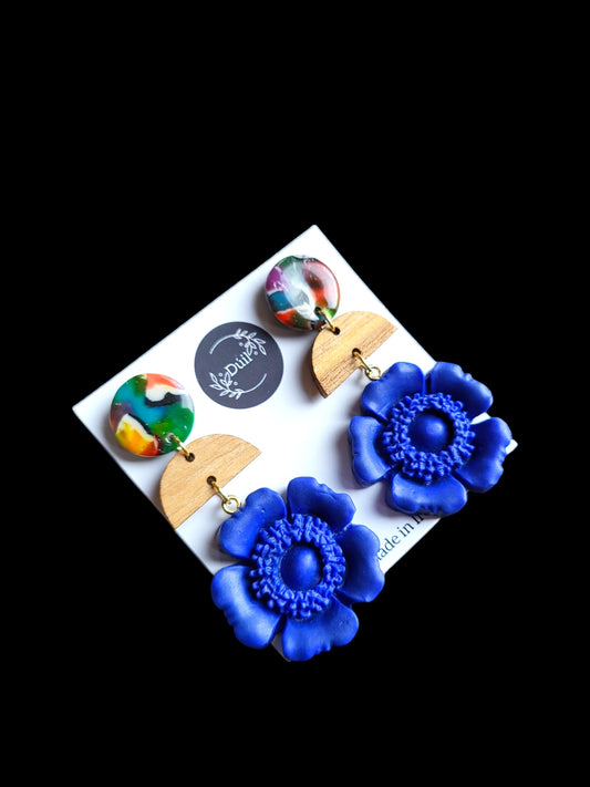 Blue Monday Dangle Earrings - Dúil