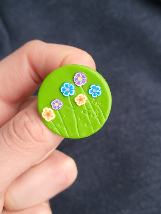 B - Flower garden brooch - Dúil