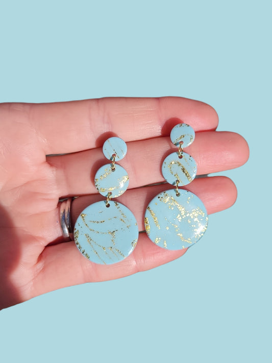Powder blue Dangle Earrings - Dúil
