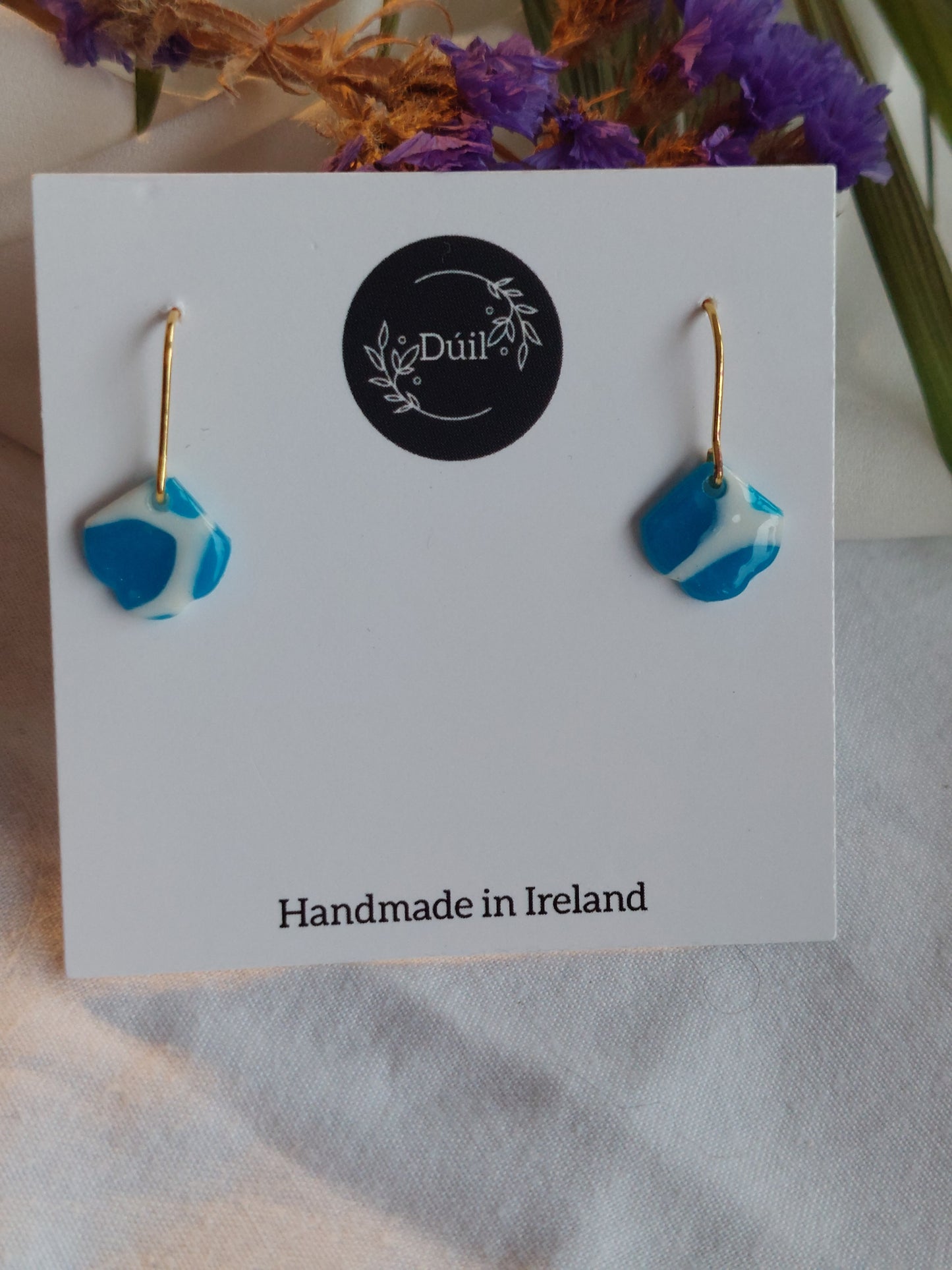 Dúil Blue & white dainty dangles - Dúil