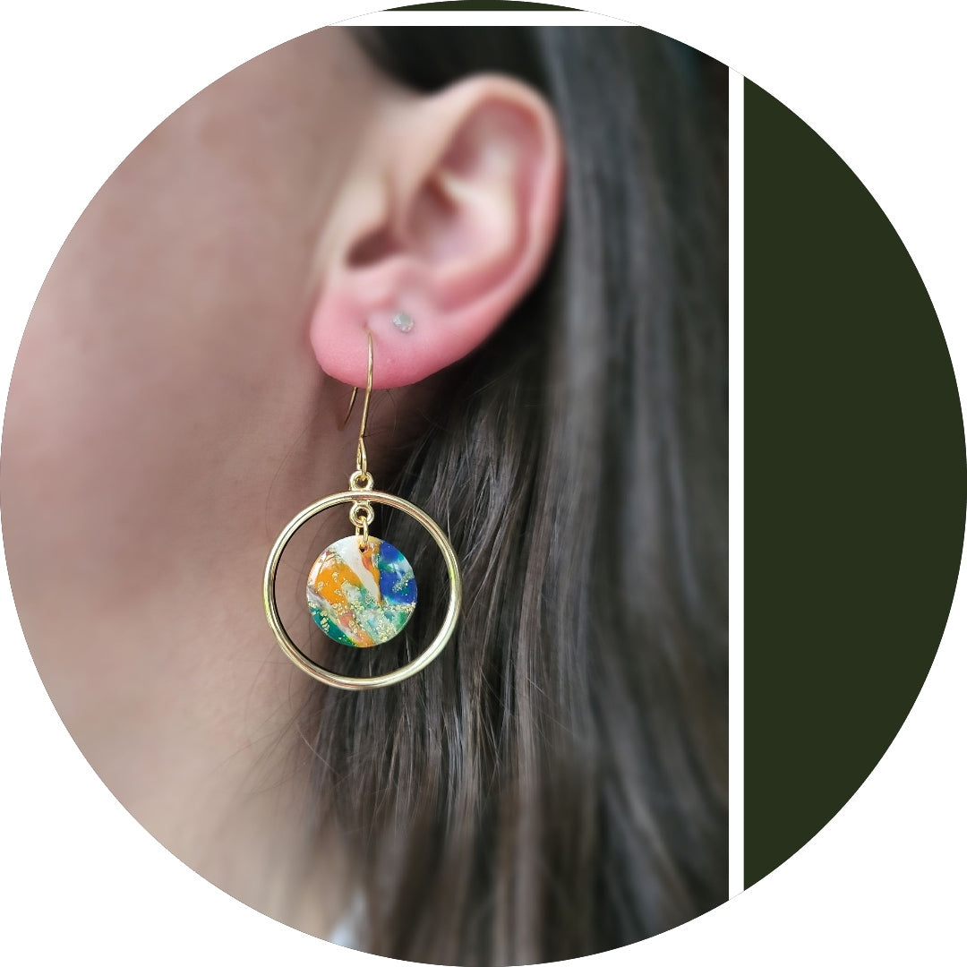 Dúil Wild Atlantic Way Hoop Dangle Earrings