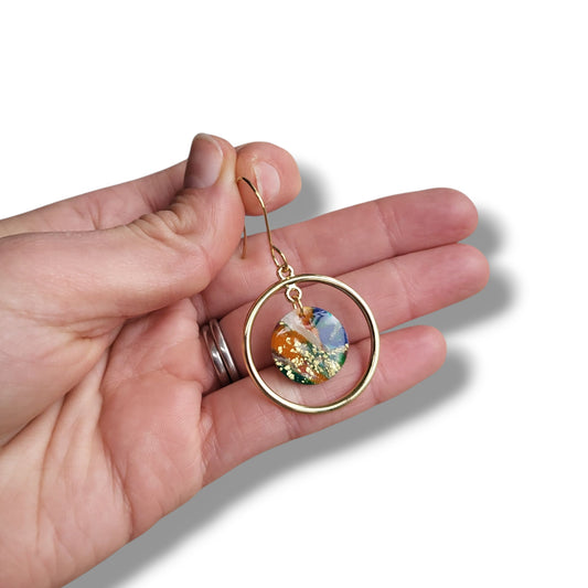 Dúil Wild Atlantic Way Hoop Dangle Earrings