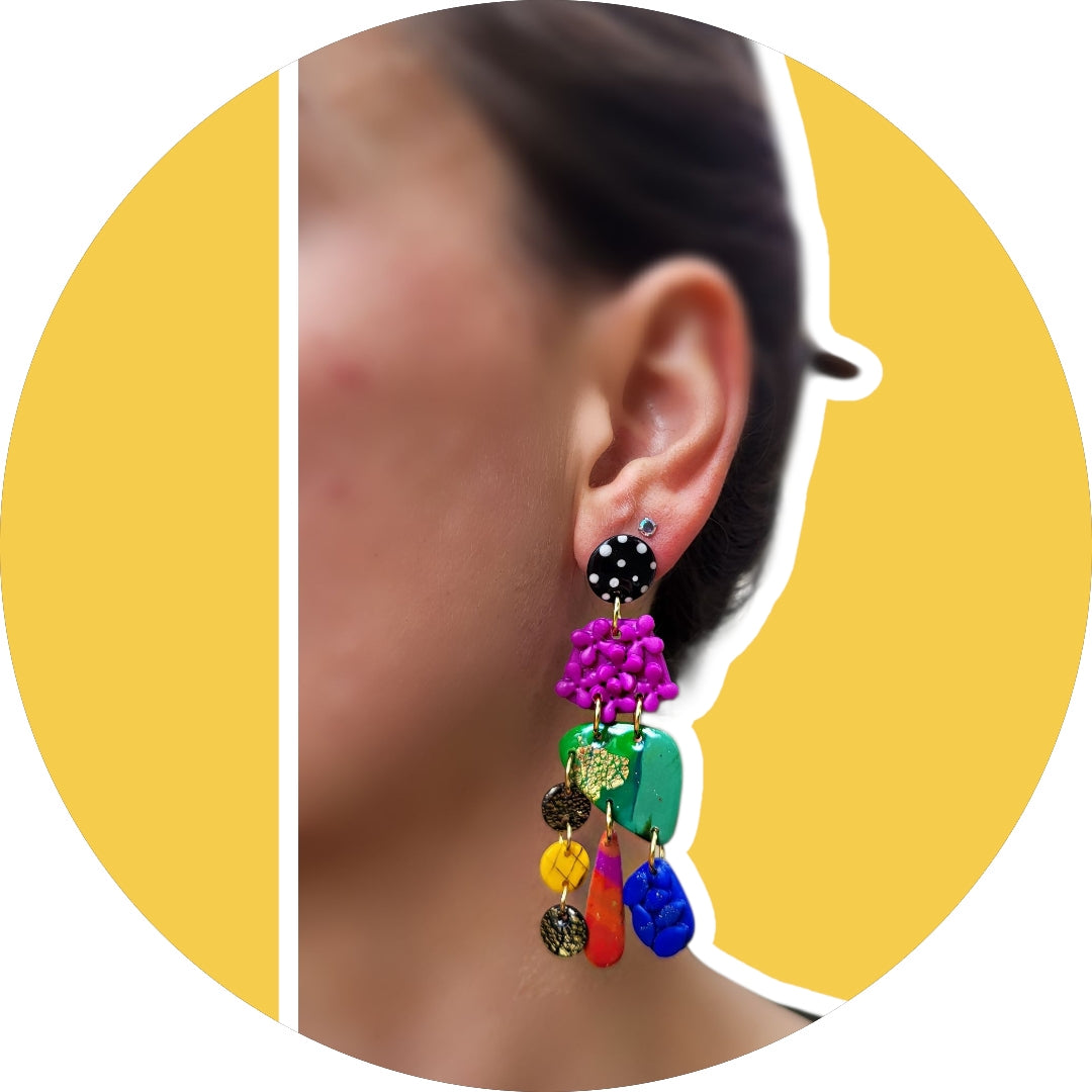 Carnival Bloom Dangle Earrings