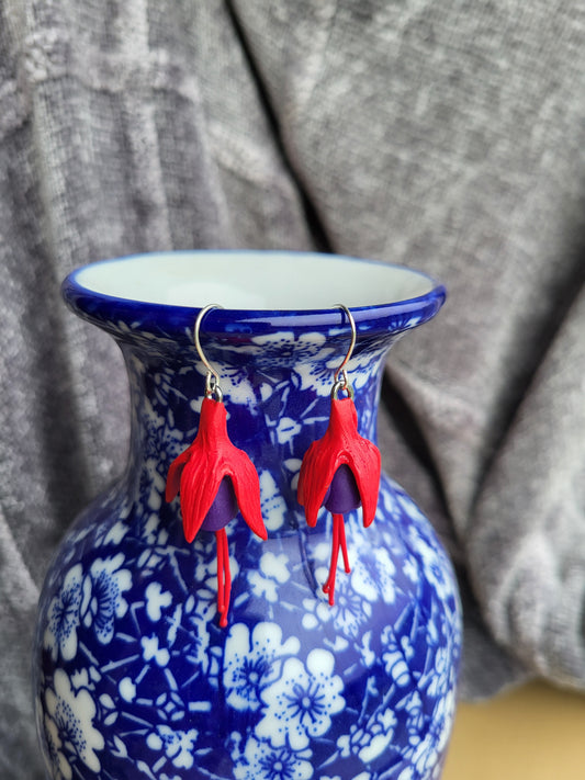 Dúil Fuchsia earrings - Large - Dúil