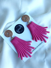 Load image into Gallery viewer, !!REDUCED!! Pink flare dangles - Dúil
