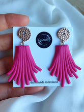 Load image into Gallery viewer, !!REDUCED!! Pink flare dangles - Dúil

