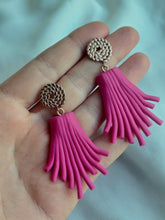 Load image into Gallery viewer, !!REDUCED!! Pink flare dangles - Dúil
