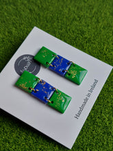 Load image into Gallery viewer, Green &amp; blue statement dangles | Dúil Jewellery - Dúil
