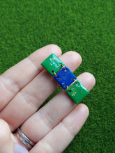 Load image into Gallery viewer, Green &amp; blue statement dangles | Dúil Jewellery - Dúil
