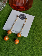 Load image into Gallery viewer, !!REDUCED!! Orange drop dangles | Dúil Jewellery - Dúil
