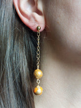 Load image into Gallery viewer, !!REDUCED!! Orange drop dangles | Dúil Jewellery - Dúil
