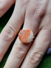 Load image into Gallery viewer, Orange marble effect statement ring | Dúil Jewellery - Dúil

