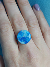 Load image into Gallery viewer, Dúil Blue marble effect statement ring | Dúil Jewellery |Dúil - Dúil

