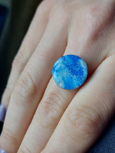 Load image into Gallery viewer, Dúil Blue marble effect statement ring | Dúil Jewellery |Dúil - Dúil

