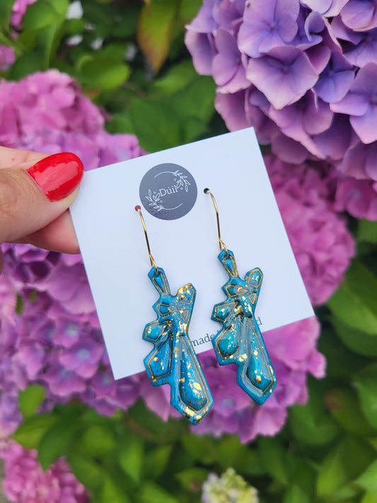 Celestial Blue Dangle Earrings