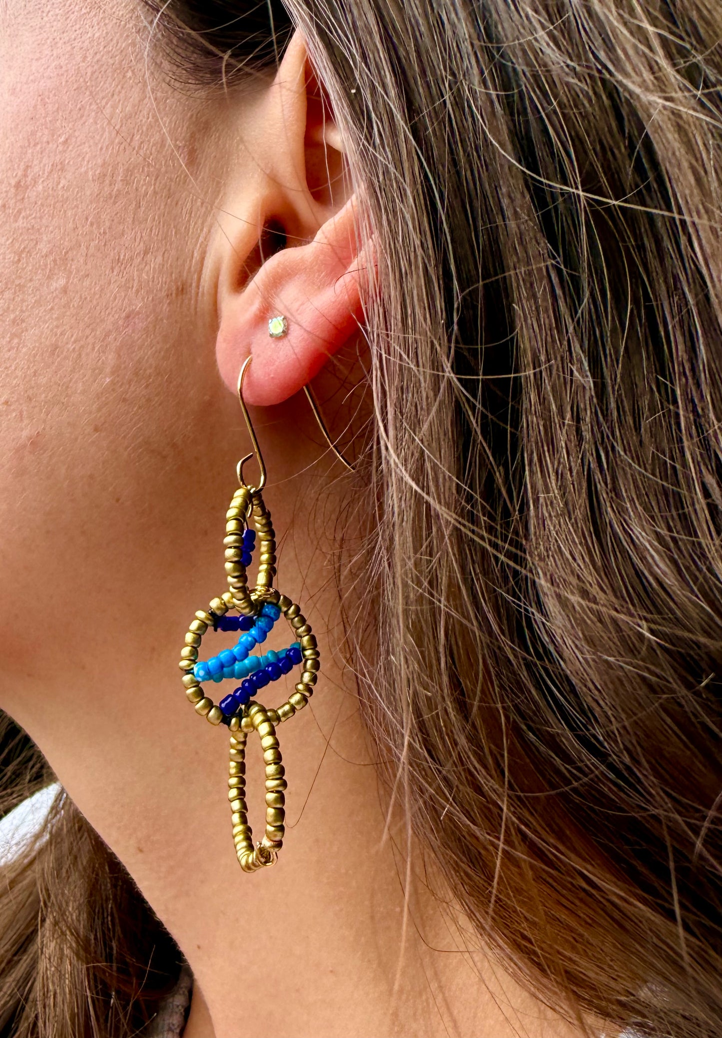 Atlantic Tide Beaded Earrings