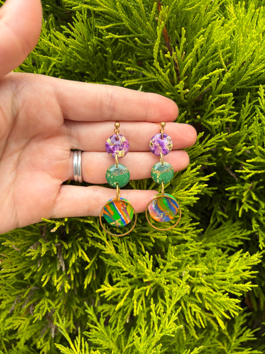 Aurora Mosaic Statement Earrings