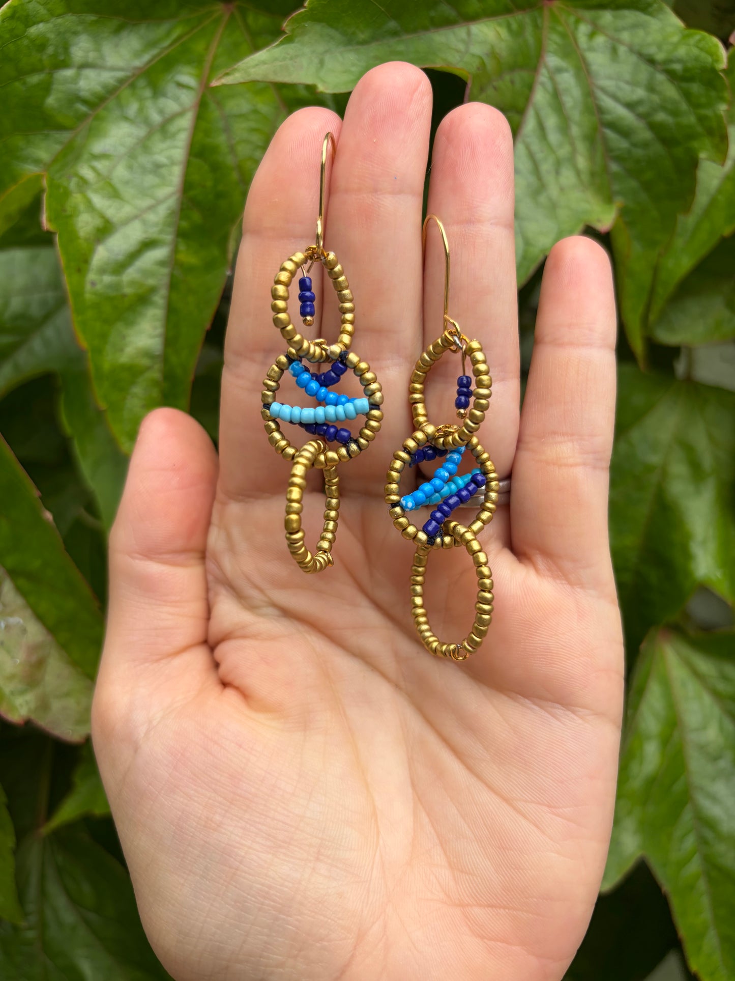 Atlantic Tide Beaded Earrings