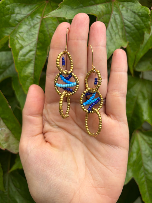 Atlantic Tide Beaded Earrings