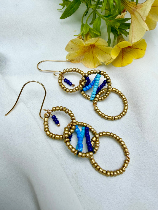 Atlantic Tide Beaded Earrings