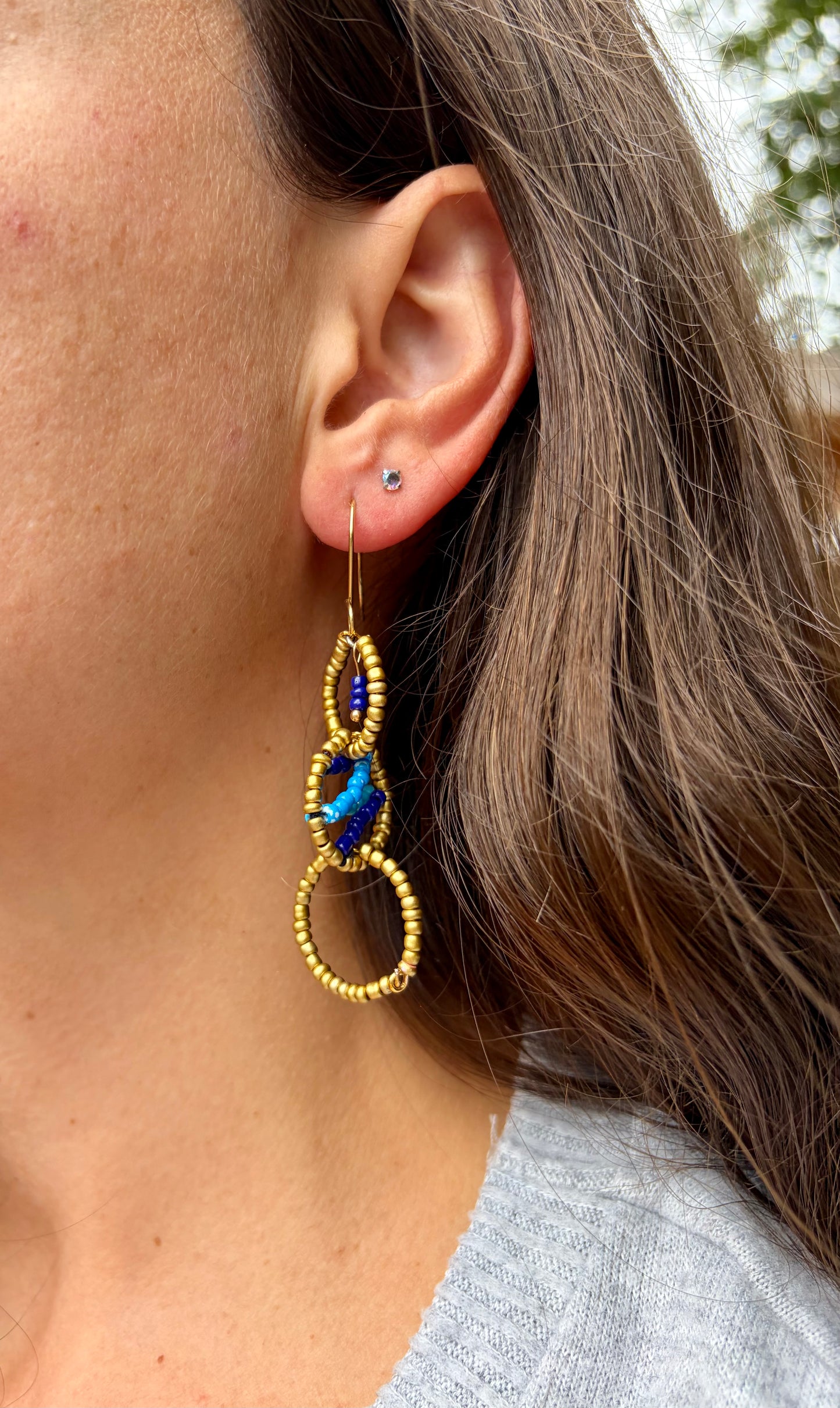 Atlantic Tide Beaded Earrings
