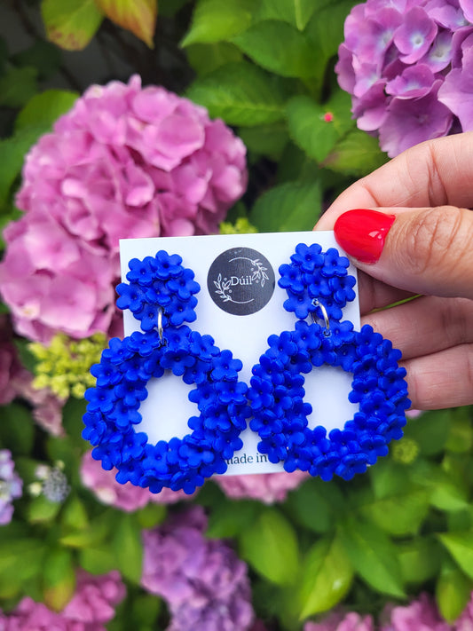 Blue Petal Pop Earrings