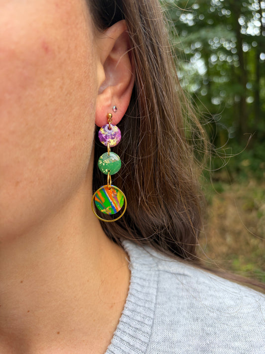 Aurora Mosaic Statement Earrings