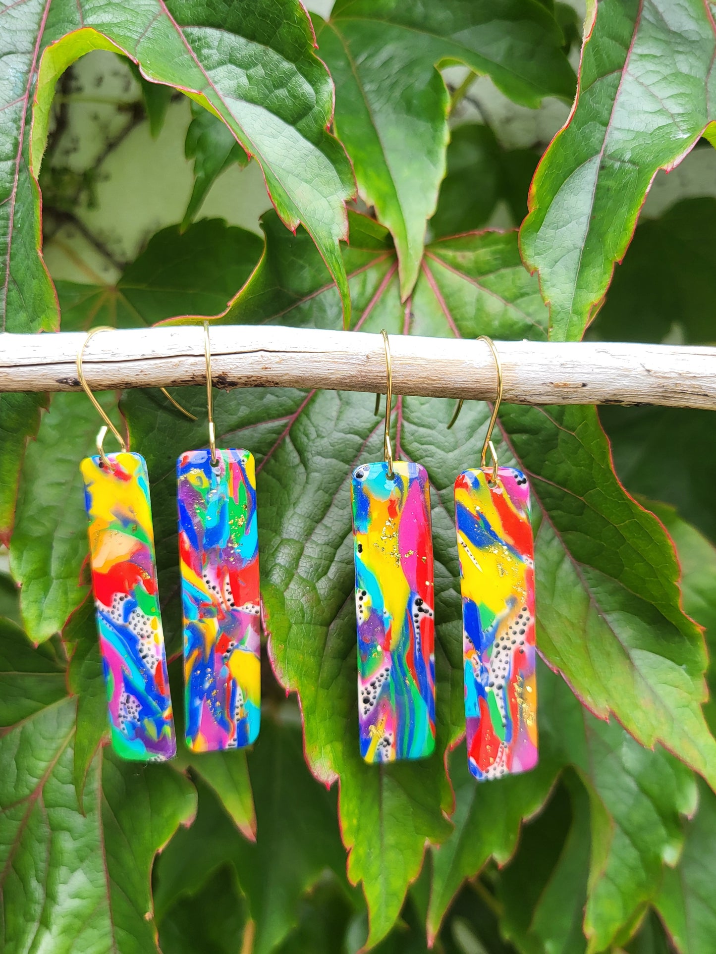 Colour POP Rectangle Dangle Earrings