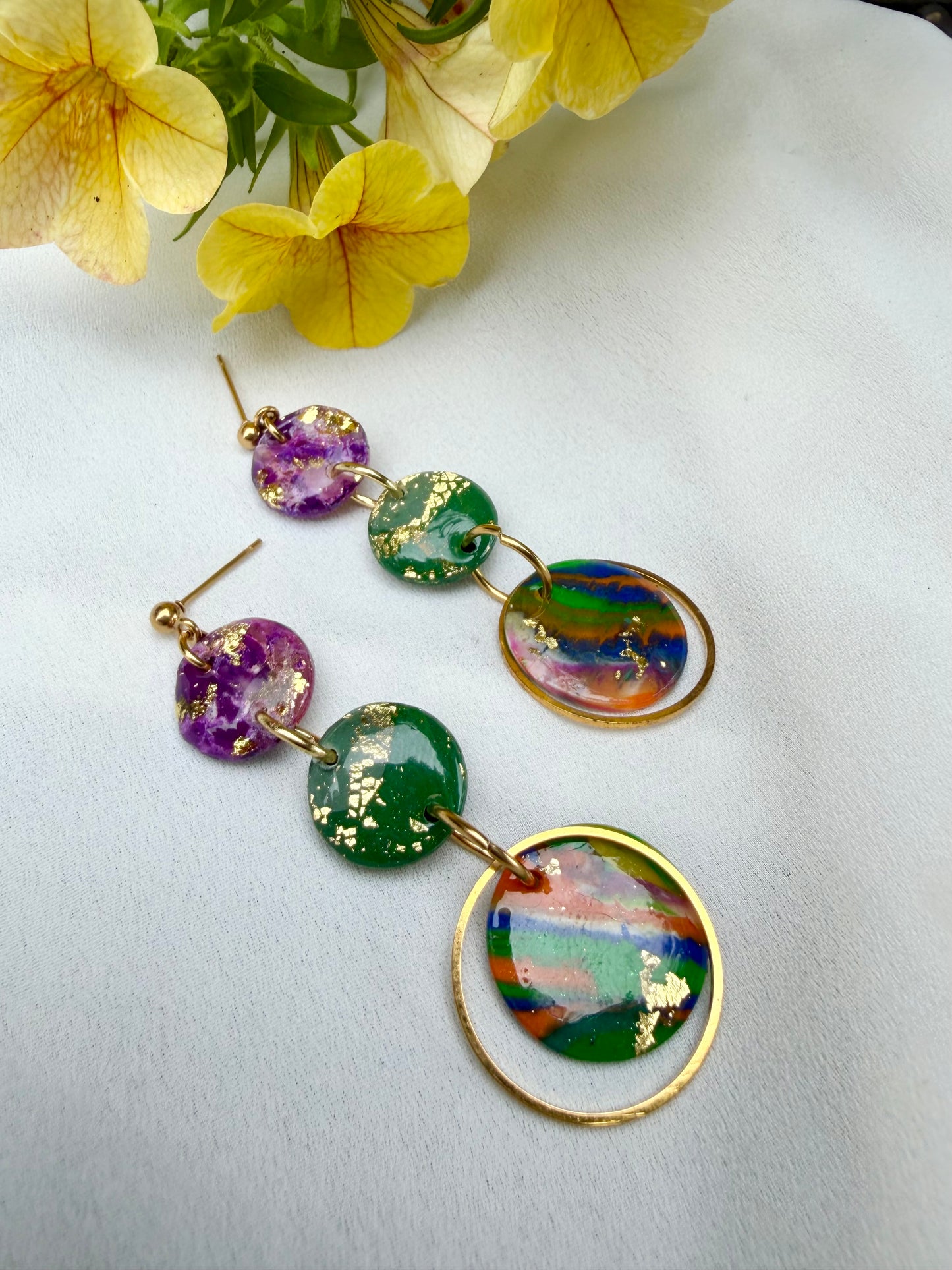 Aurora Mosaic Statement Earrings