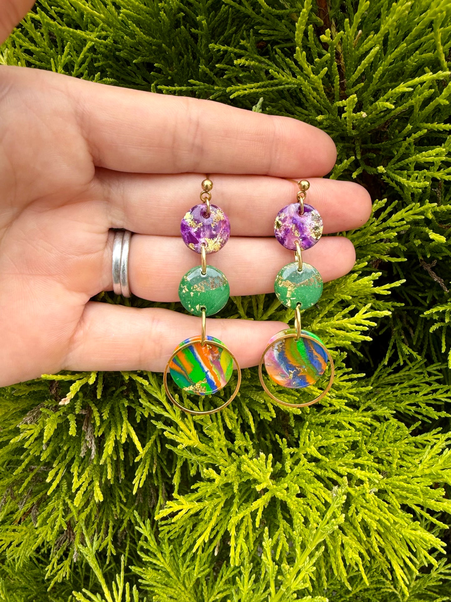 Aurora Mosaic Statement Earrings