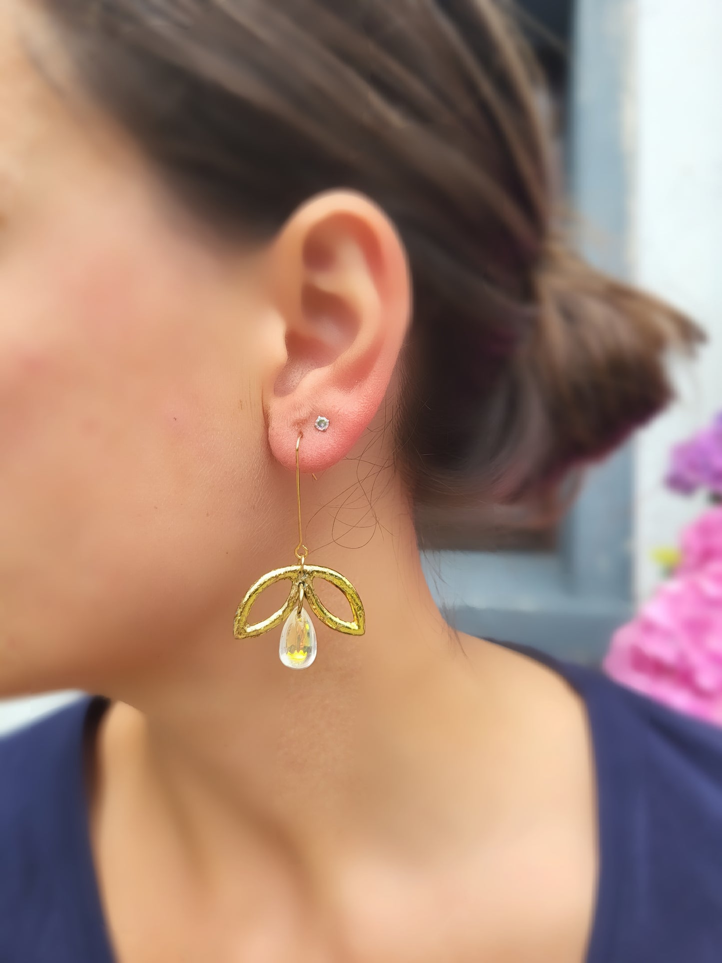 Gold Dream Dangle Drop Earrings