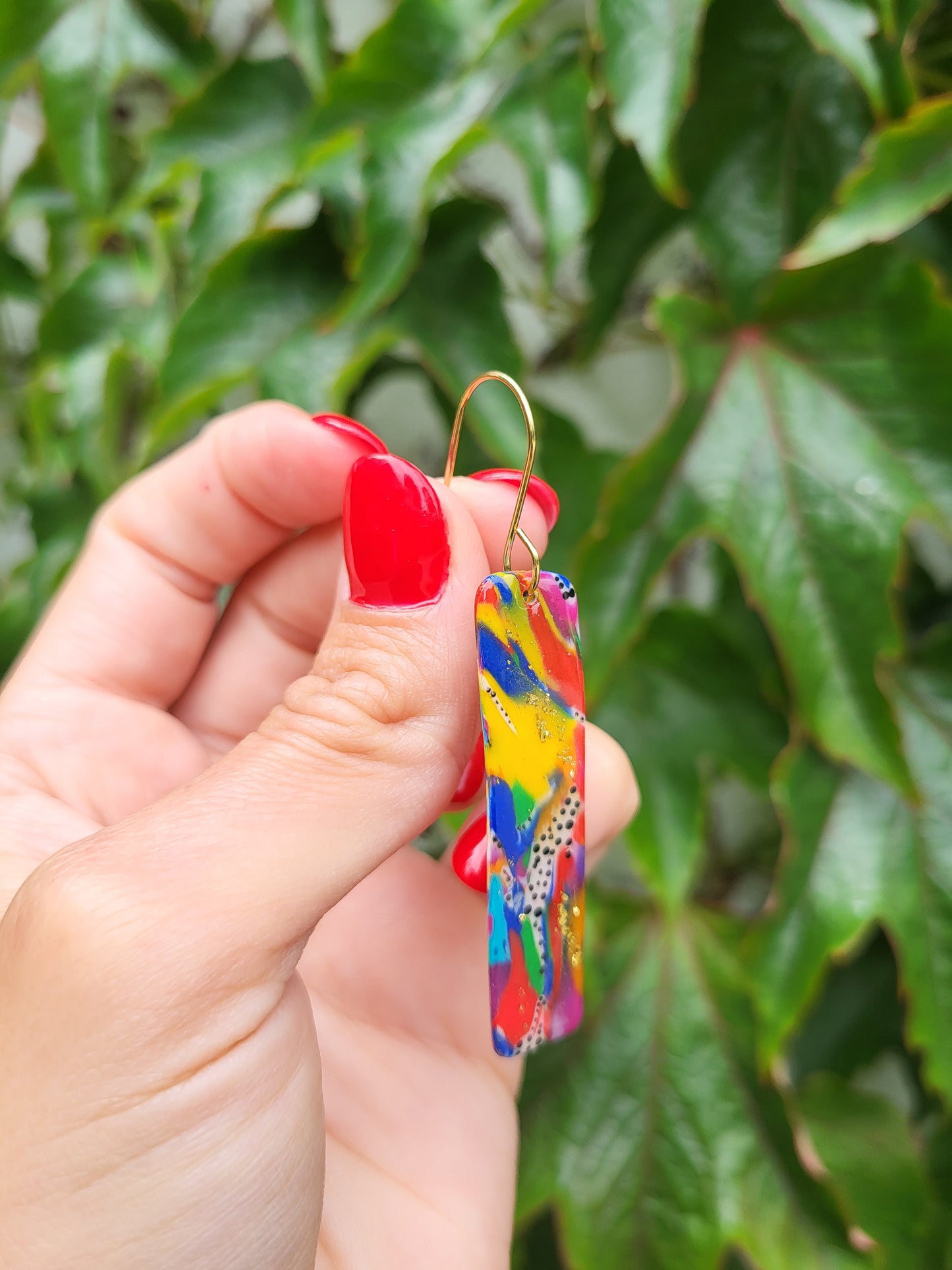 Colour POP Rectangle Dangle Earrings